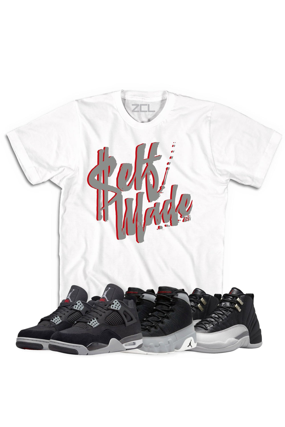 Air Jordan "Self Made" Tee Black Canvas - Zamage