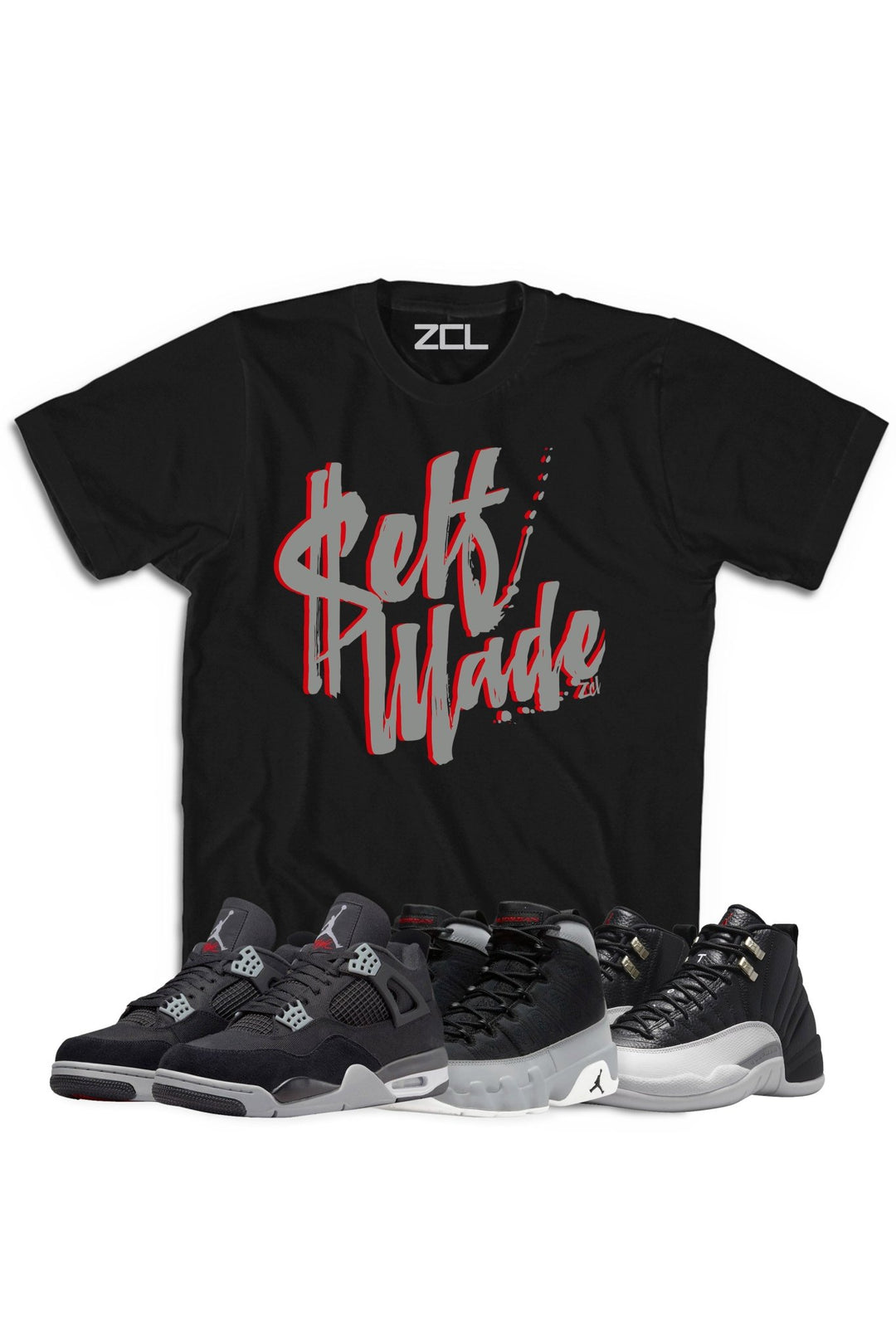 Air Jordan "Self Made" Tee Black Canvas - Zamage