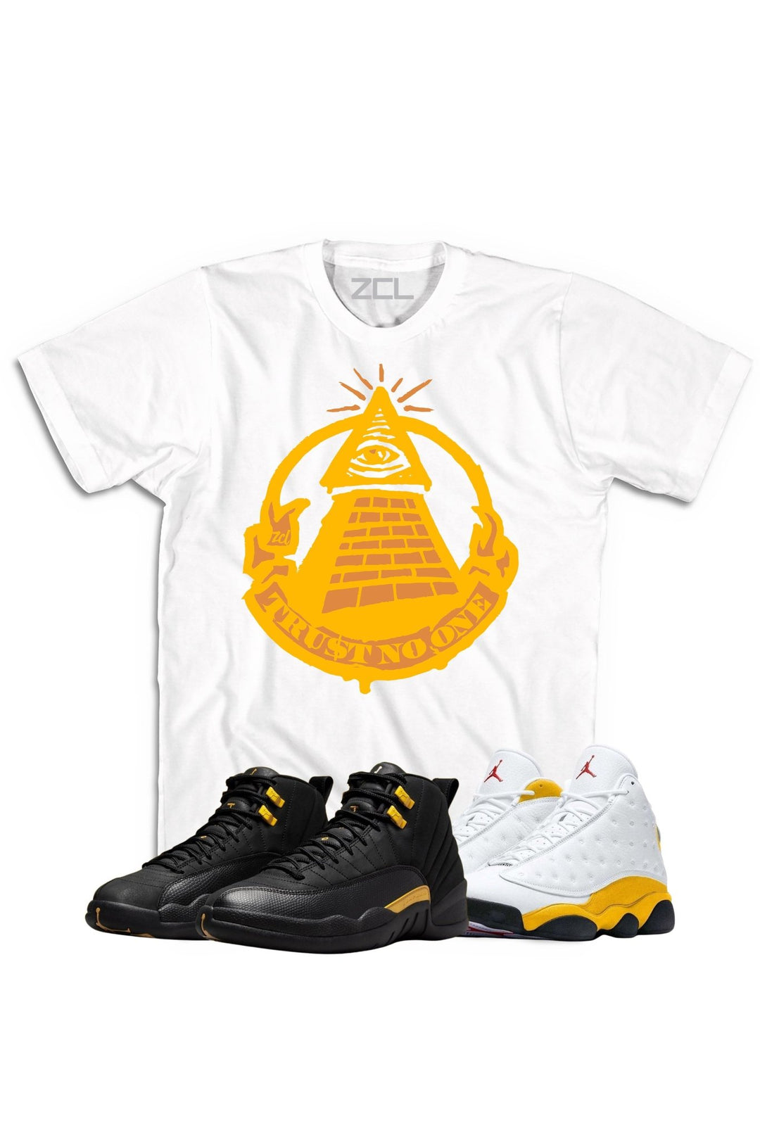 Air Jordan "Trust No One" Tee Black Taxi /Del Sol - Zamage