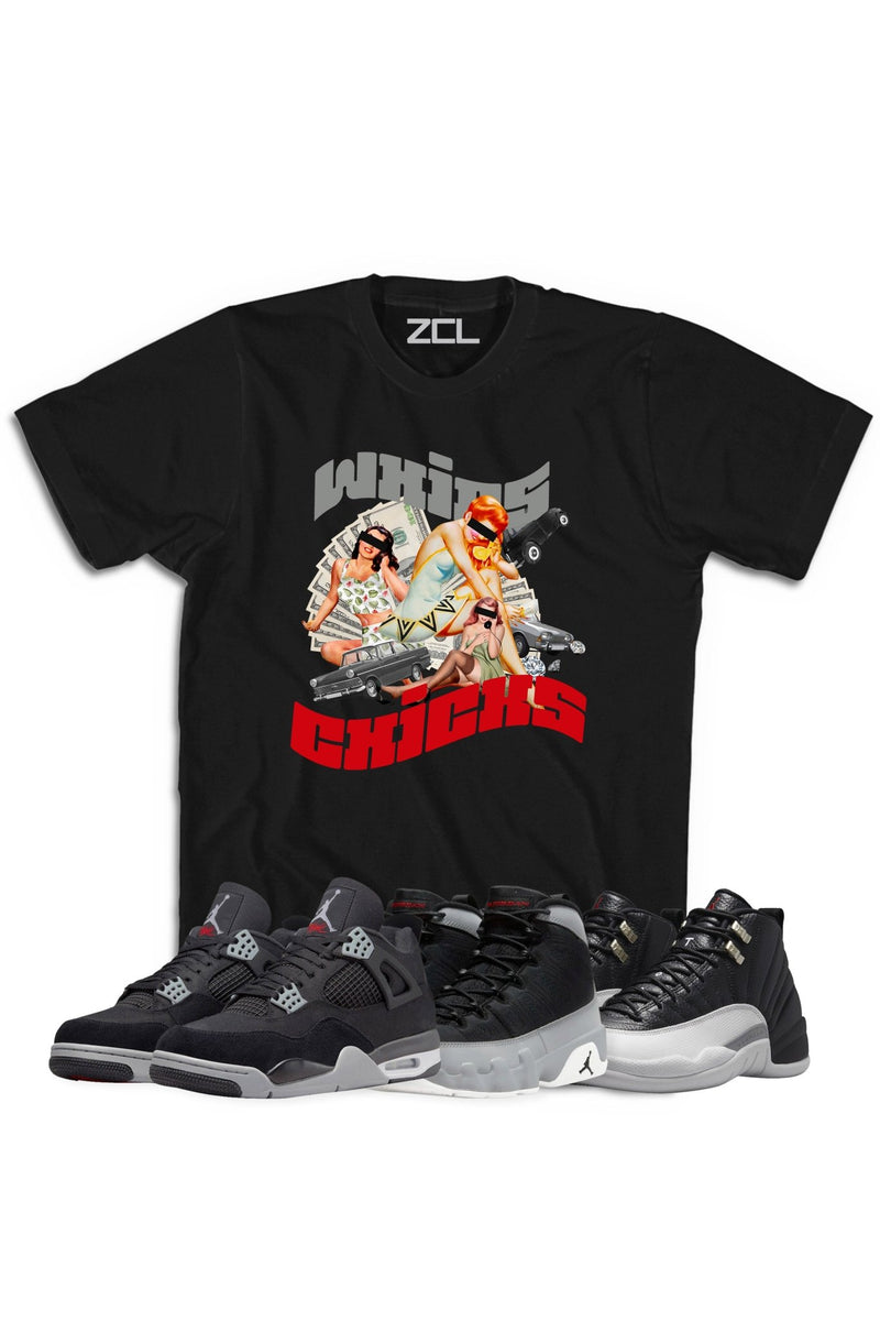 Air Jordan "Whips & Chicks" Tee Black Canvas - Zamage