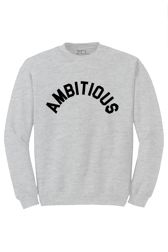 Ambitious Crewneck Sweatshirt (Black Logo) - Zamage