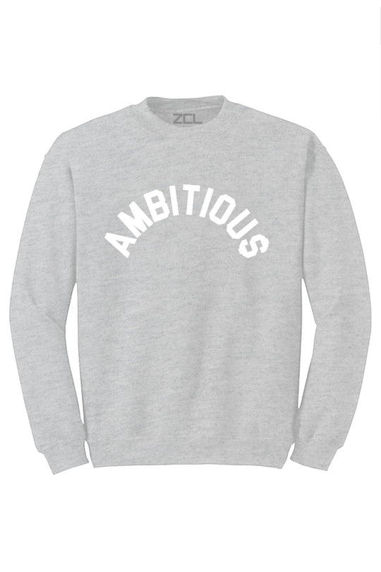 Ambitious Crewneck Sweatshirt (White Logo) - Zamage