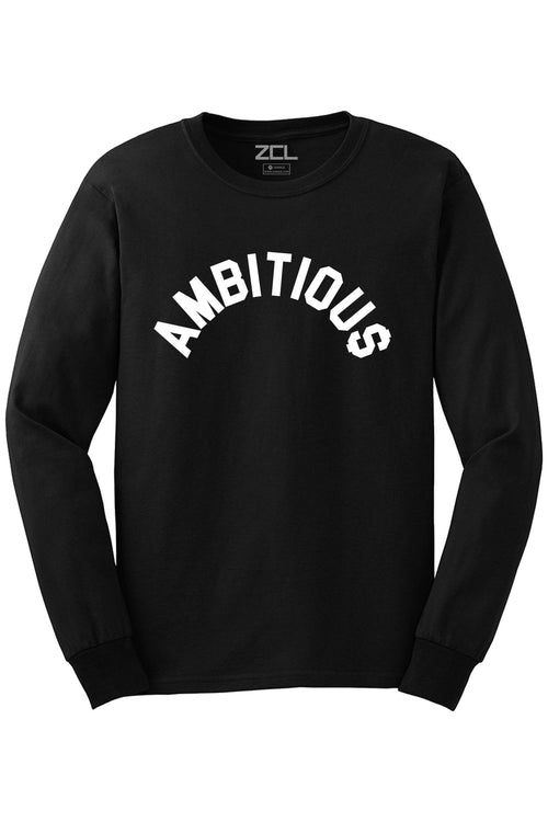 Ambitious Long Sleeve Tee (White Logo) - Zamage