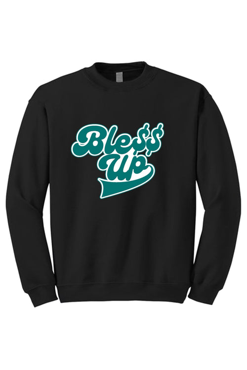 Bless Up Crewneck Sweatshirt (White Logo) - Zamage