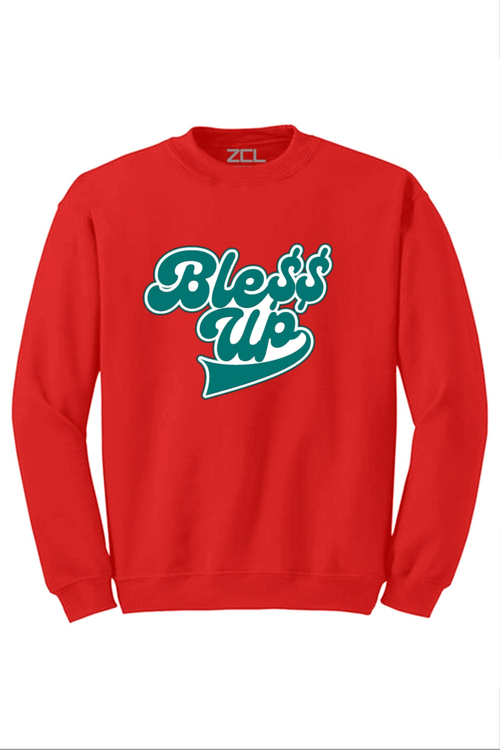 Bless Up Crewneck Sweatshirt (White Logo) - Zamage