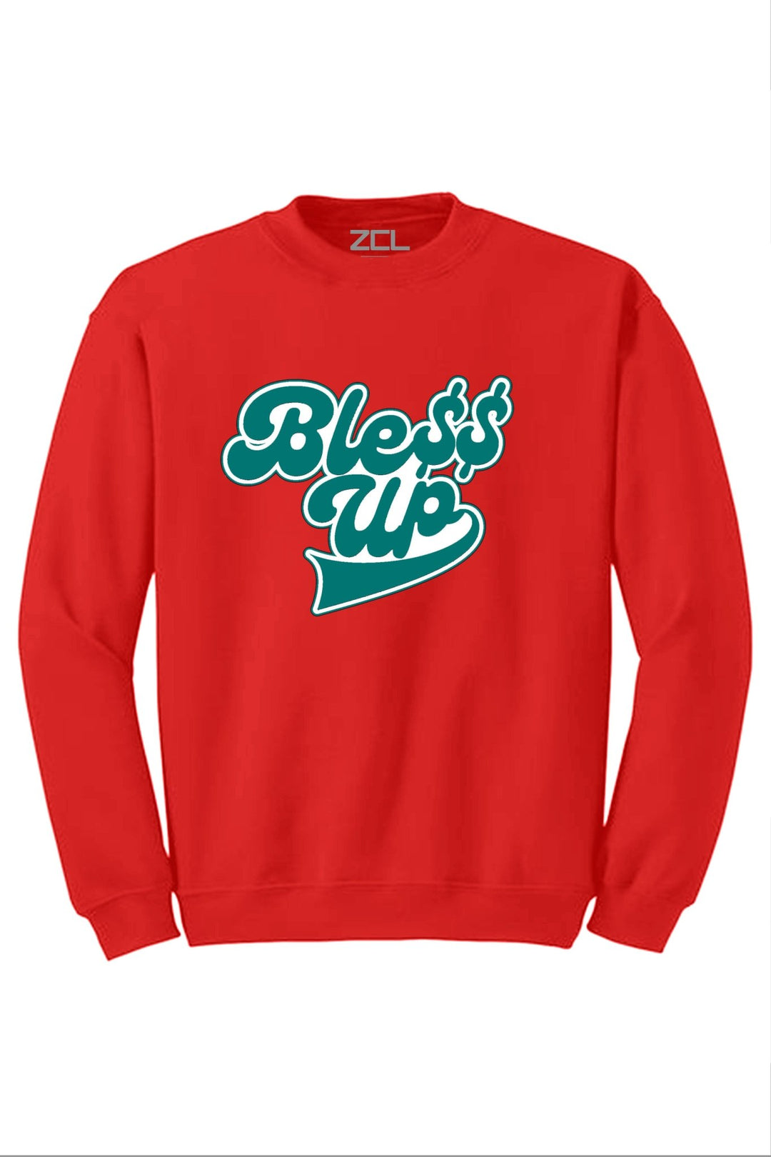 Bless Up Crewneck Sweatshirt (White Logo) - Zamage