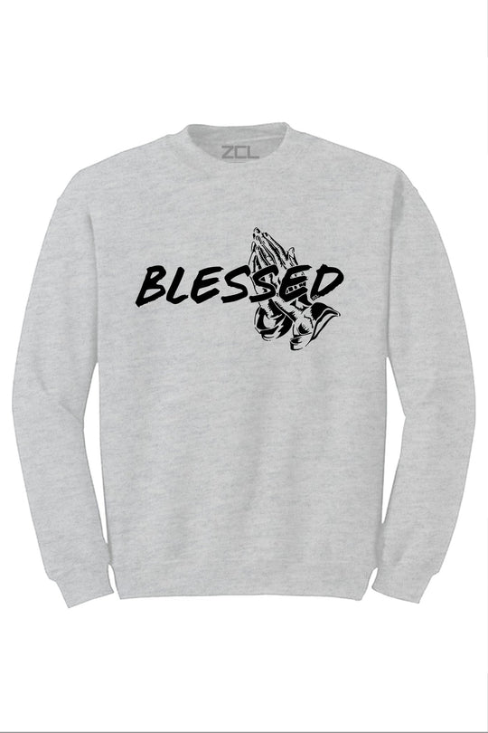 Blessed Crewneck Sweatshirt (Black Logo) - Zamage