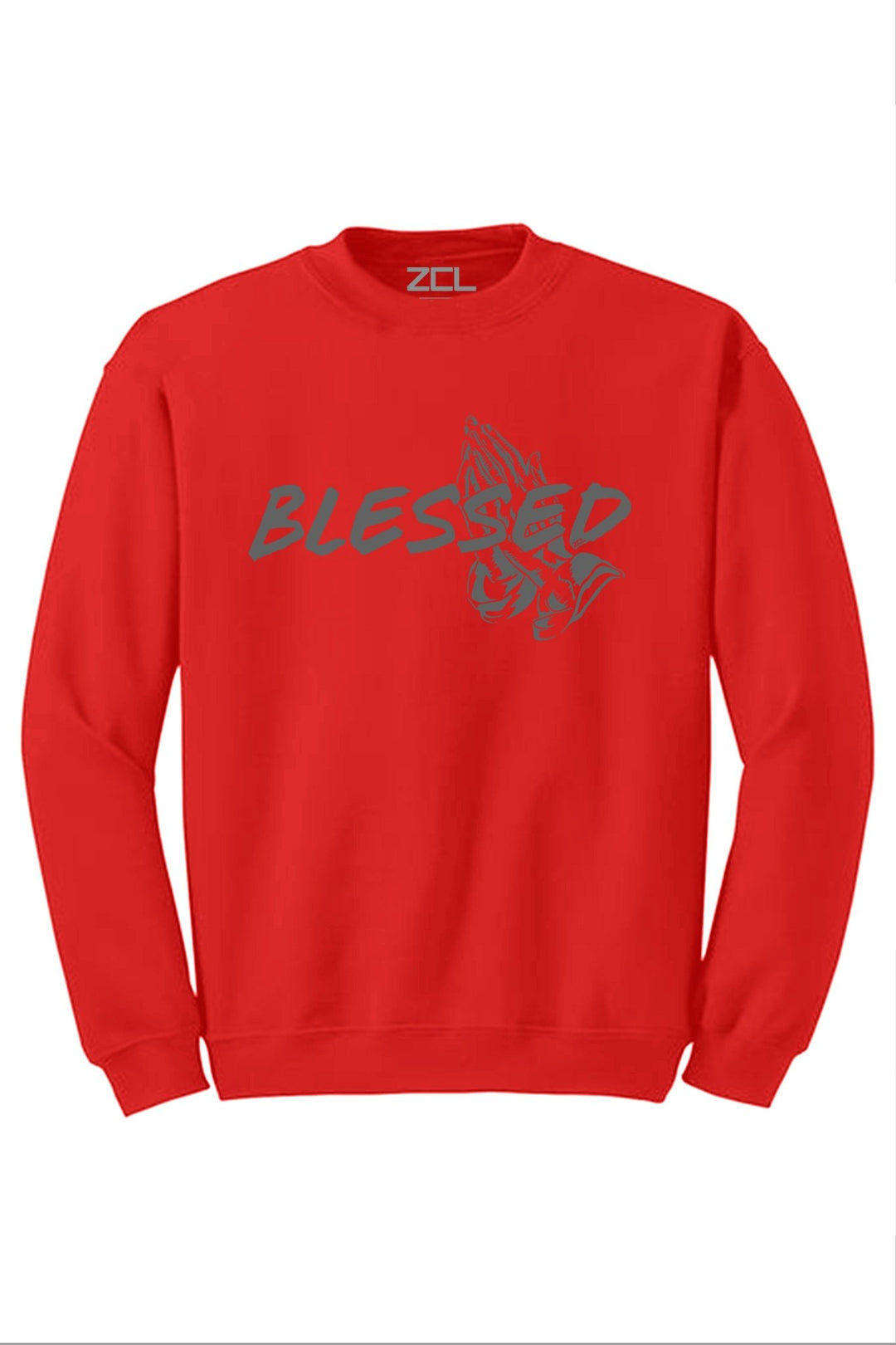 Blessed Crewneck Sweatshirt (Grey Logo) - Zamage