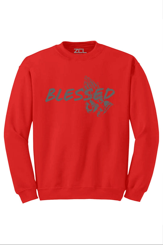 Blessed Crewneck Sweatshirt (Grey Logo) - Zamage