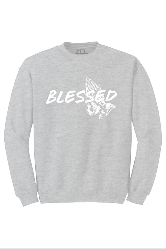Blessed Crewneck Sweatshirt (White Logo) - Zamage