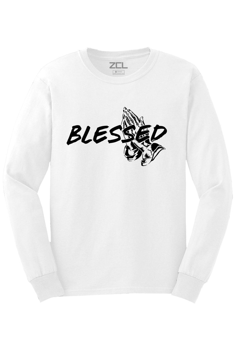 Blessed Long Sleeve Tee (Black Logo) - Zamage