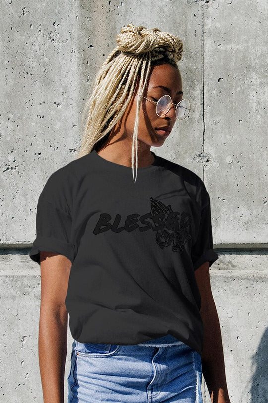 Blessed Tee (Black Logo) - Zamage