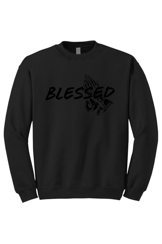 Blessed Crewneck Sweatshirt (Black Logo) - Zamage