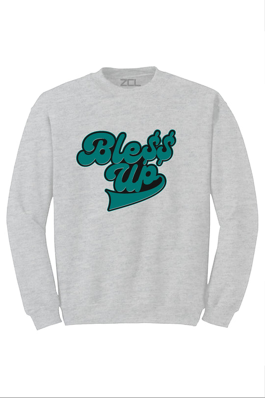 Bless Up Crewneck Sweatshirt (Black Logo) - Zamage