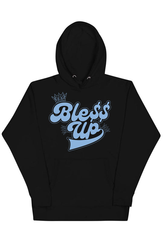 Bless Up Crowns Hoodie (Blue Logo) - Zamage