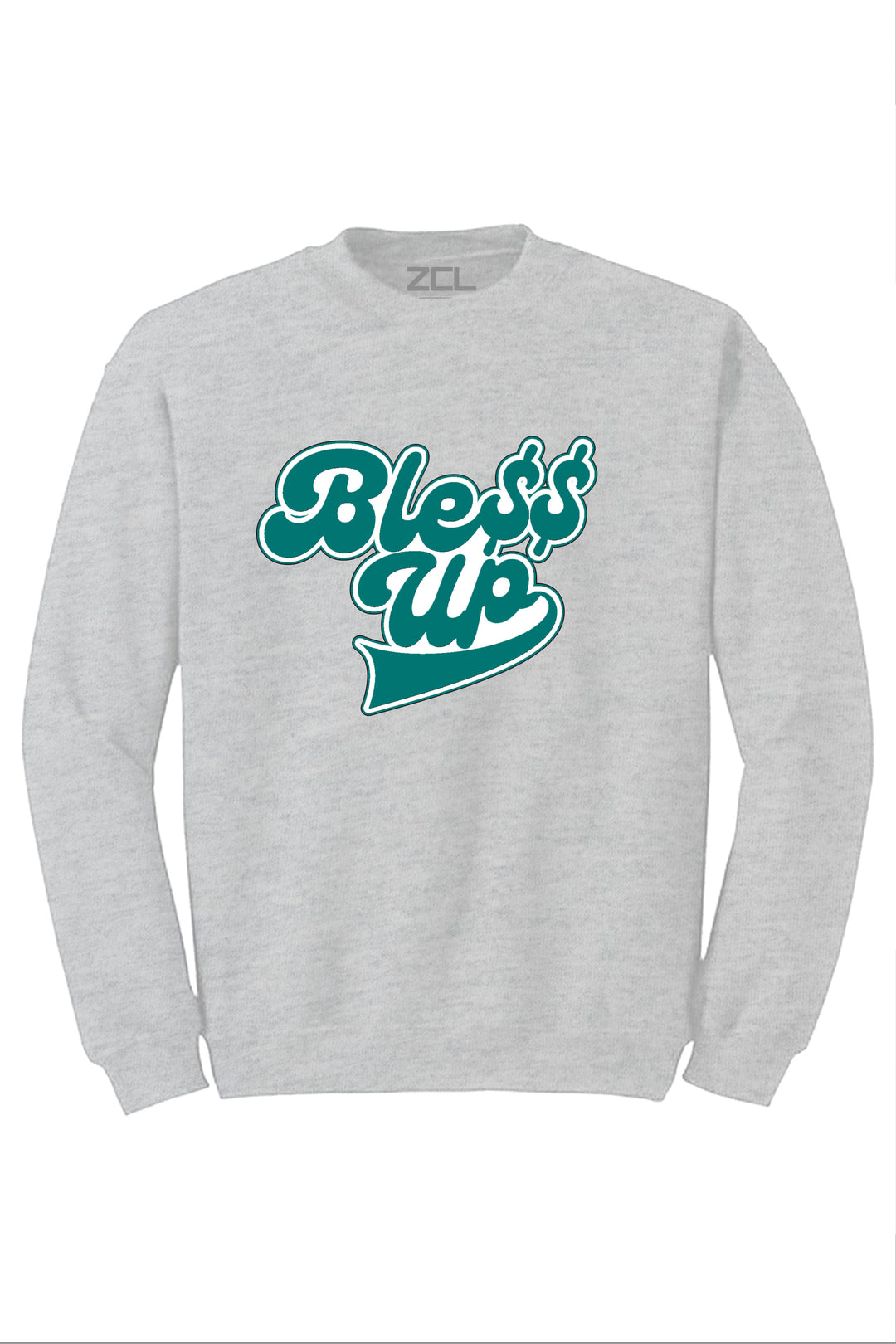Bless Up Crewneck Sweatshirt (White Logo) - Zamage