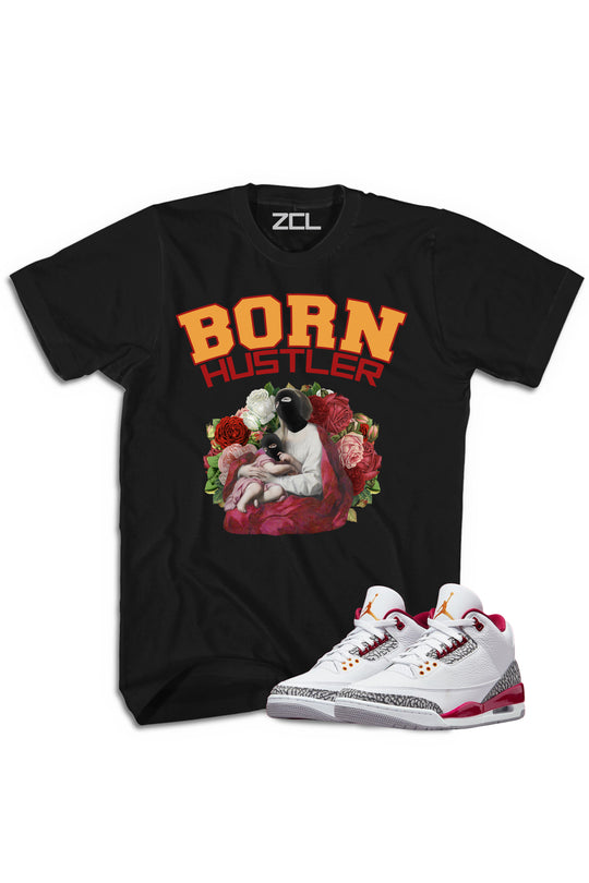 Air Jordan 3 "Born Hustler" Tee Cardinal Red - Zamage