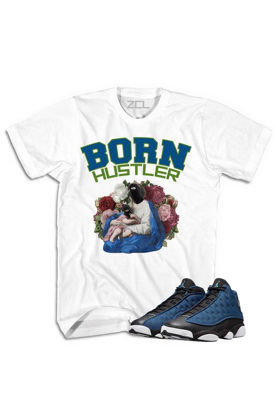 Air Jordan 13 "Born Hustler" Tee Brave Blue - Zamage