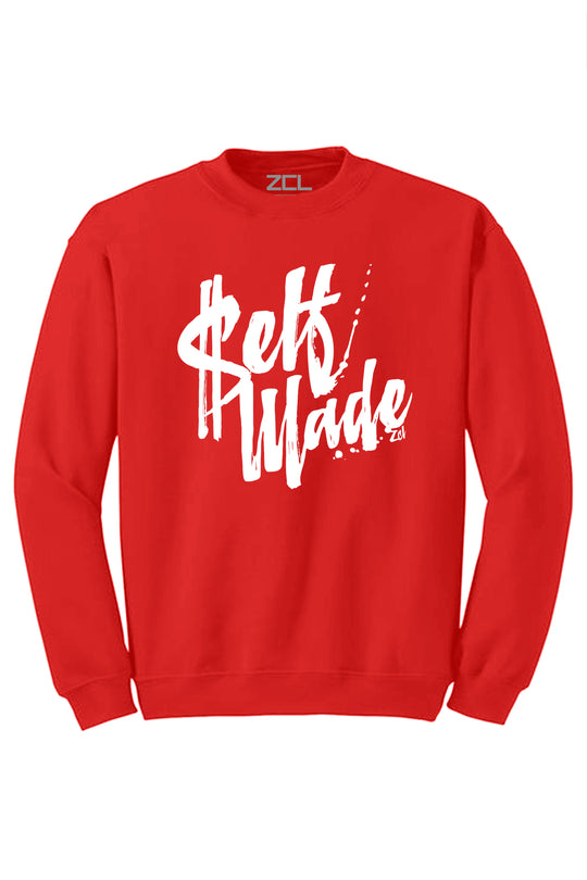 Self Made Crewneck Sweatshirt (White Logo) - Zamage