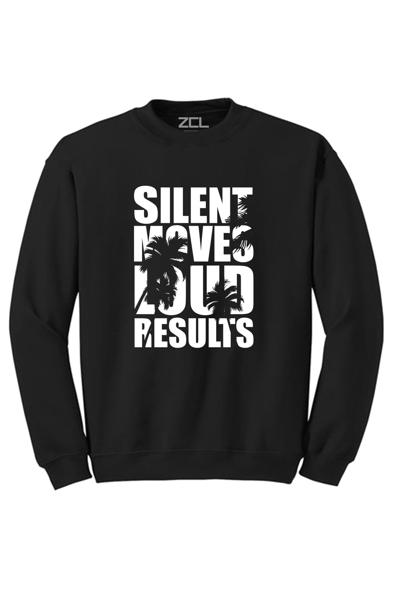 Silent Moves Crewneck Sweatshirt (White Logo) - Zamage