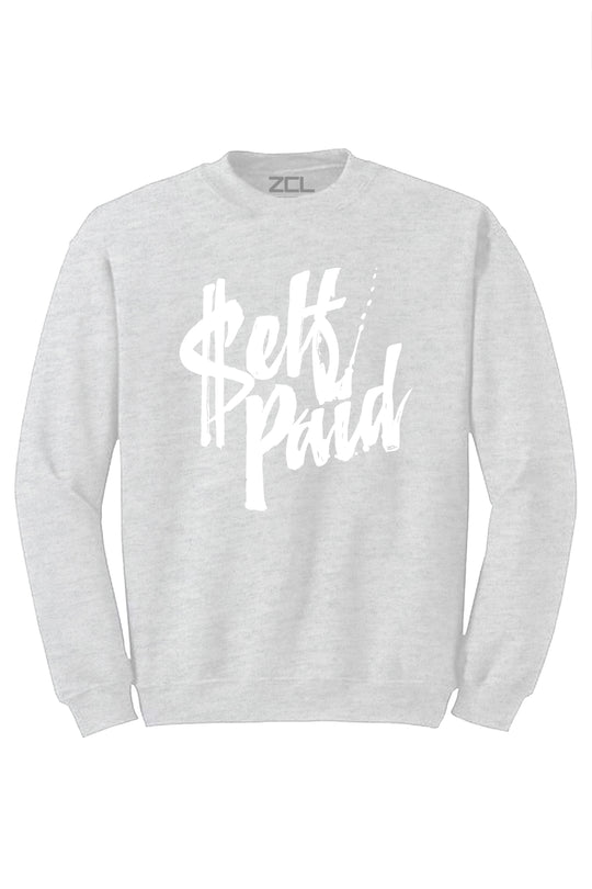 Self Paid Crewneck Sweatshirt (White Logo) - Zamage
