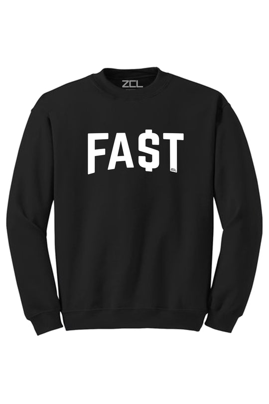 Fa$t Money Crewneck Sweatshirt (White Logo) - Zamage