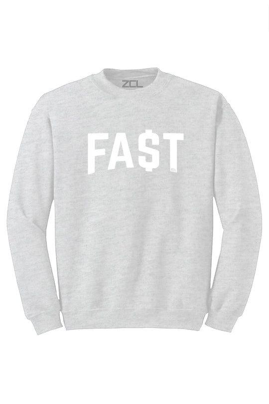 Fa$t Money Crewneck Sweatshirt (White Logo) - Zamage