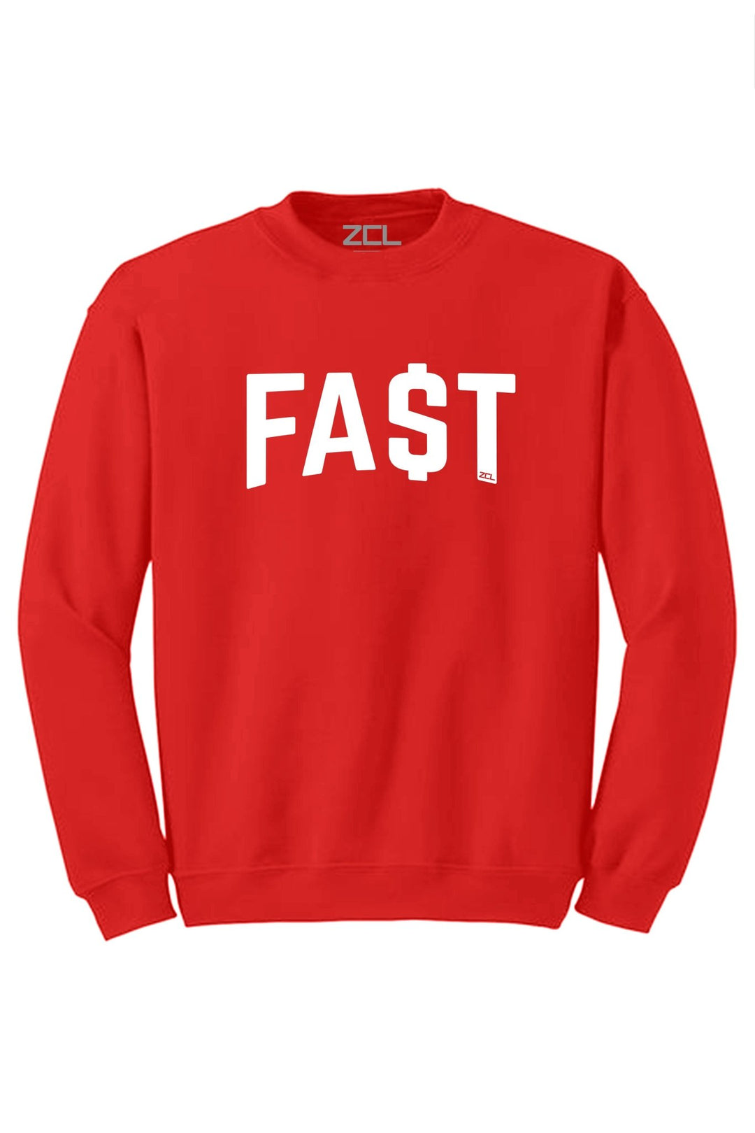 Fa$t Money Crewneck Sweatshirt (White Logo) - Zamage