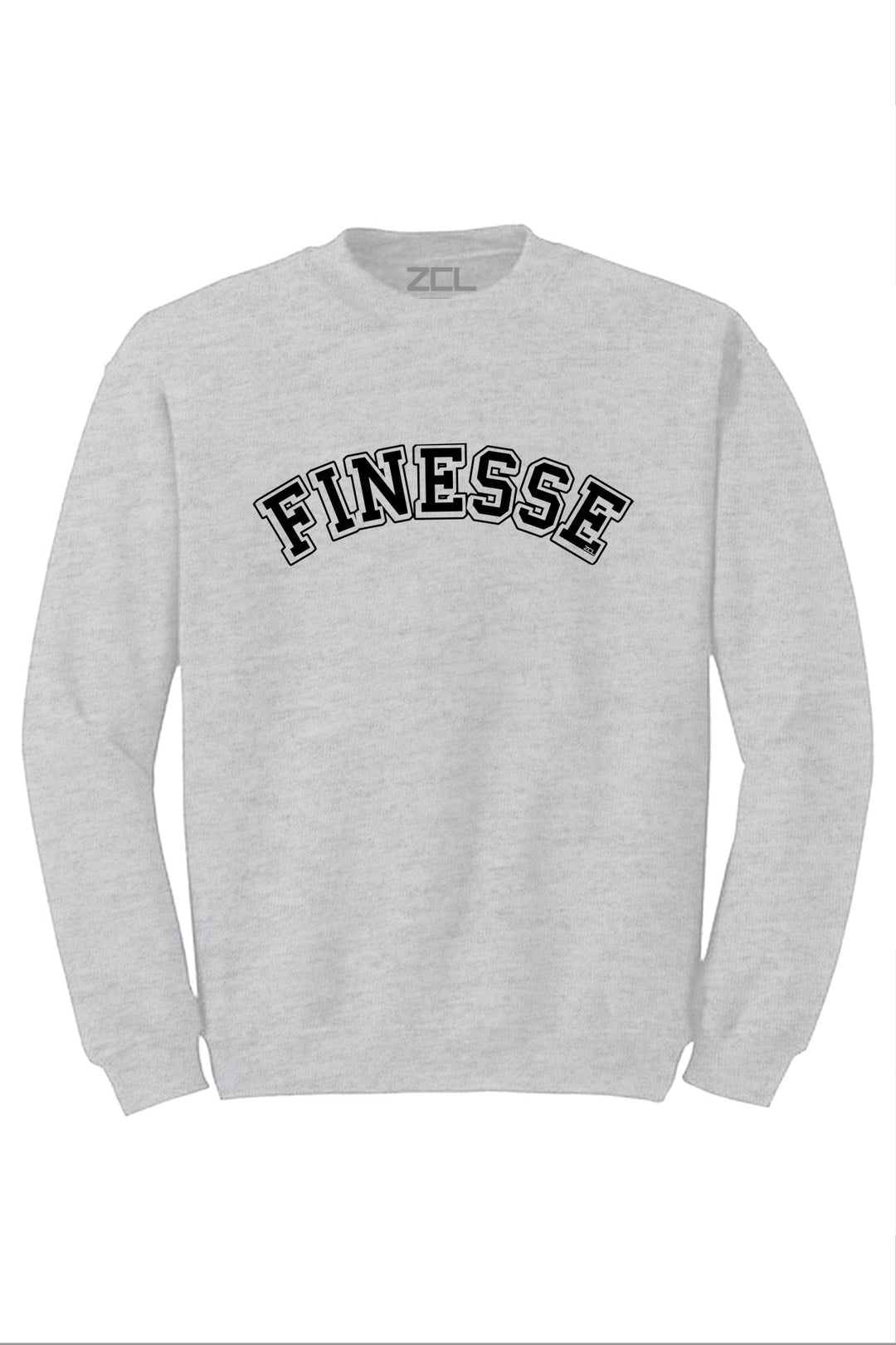 Finesse Crewneck Sweatshirt (Black Logo) - Zamage