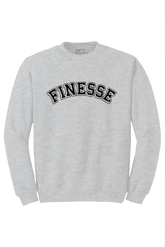 Finesse Crewneck Sweatshirt (Black Logo) - Zamage