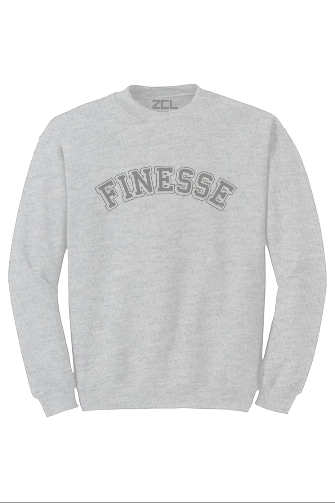 Finesse Crewneck Sweatshirt (Grey Logo) - Zamage