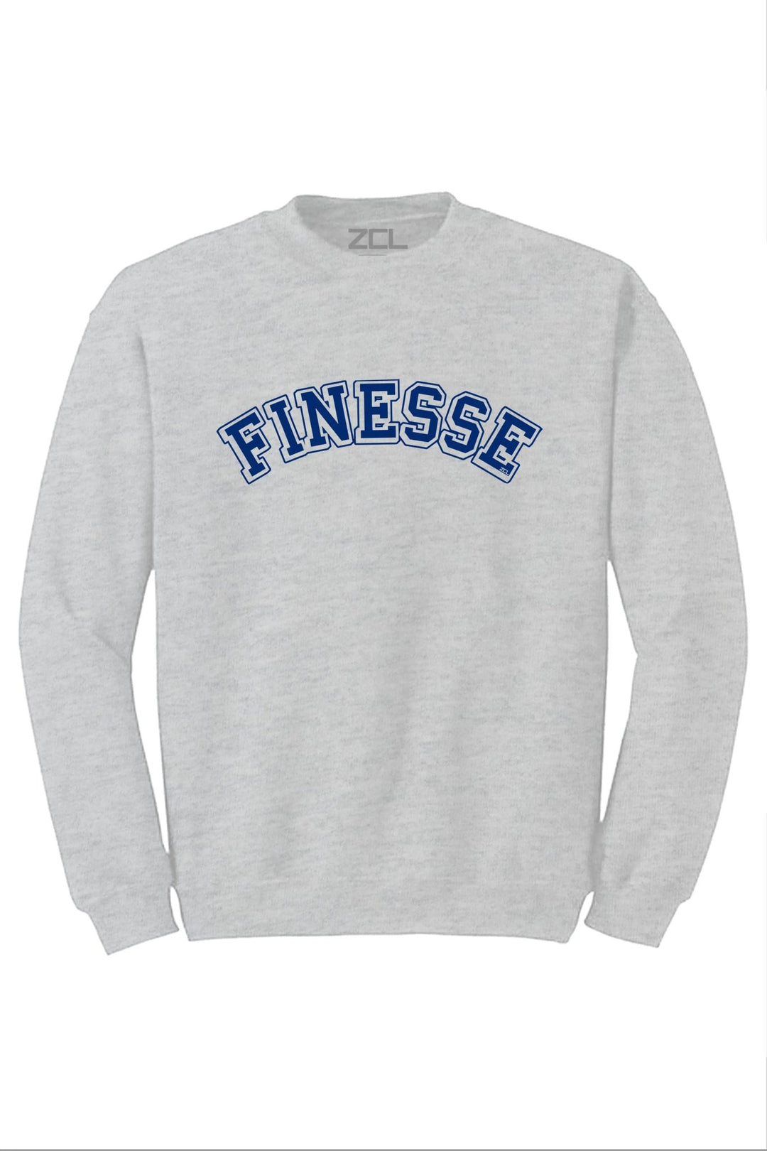 Finesse Crewneck Sweatshirt (Royal Blue Logo) - Zamage