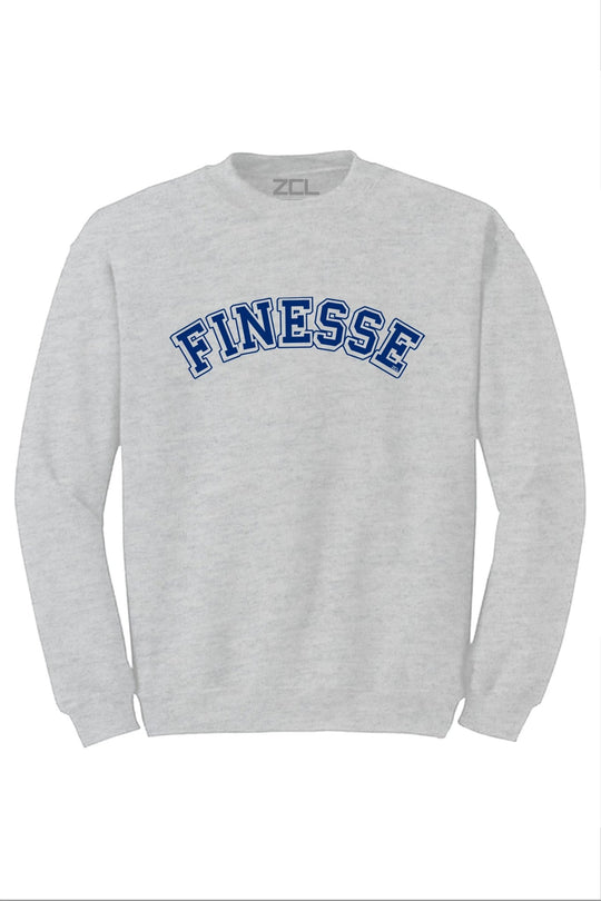 Finesse Crewneck Sweatshirt (Royal Blue Logo) - Zamage