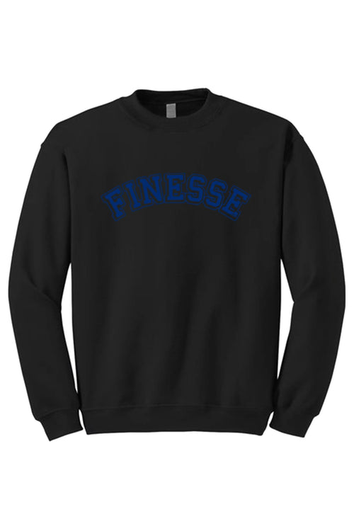 Finesse Crewneck Sweatshirt (Royal Blue Logo) - Zamage