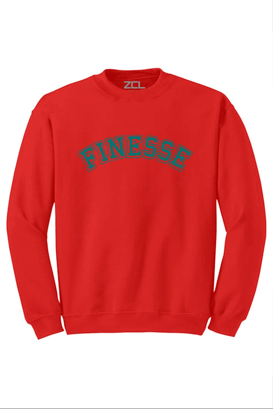 Finesse Crewneck Sweatshirt (Teal Logo) - Zamage