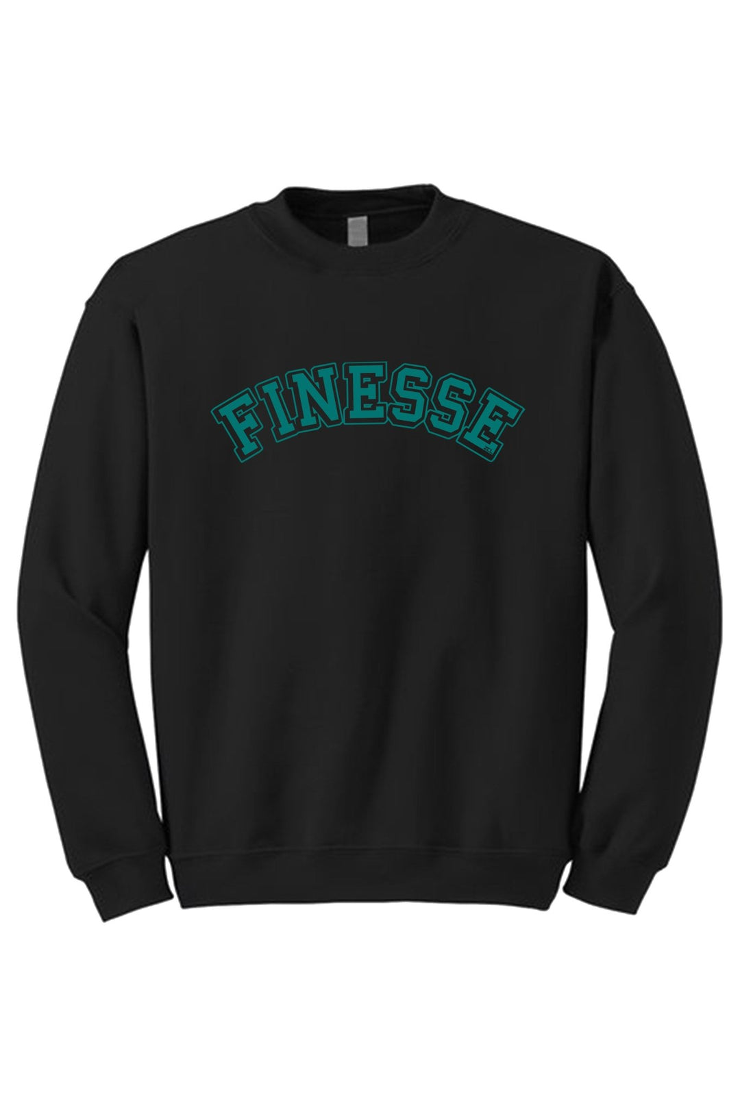Finesse Crewneck Sweatshirt (Teal Logo) - Zamage