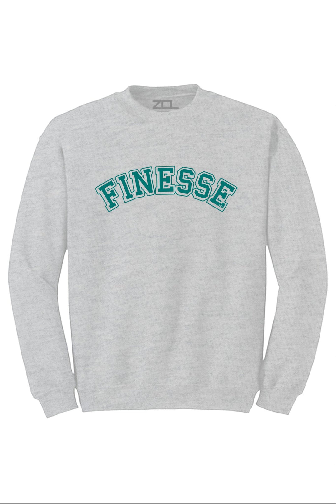 Finesse Crewneck Sweatshirt (Teal Logo) - Zamage