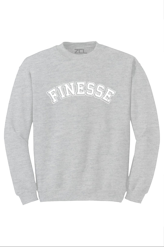 Finesse Crewneck Sweatshirt (White Logo) - Zamage