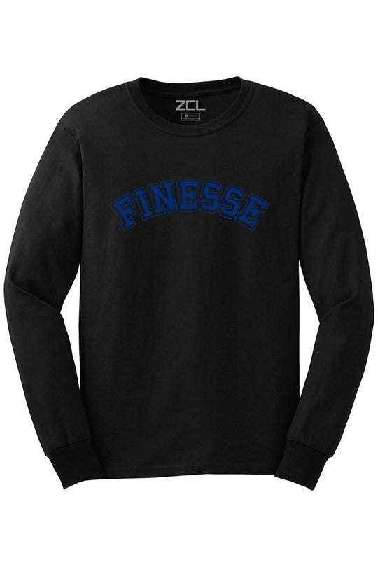 Finesse Long Sleeve Tee (Royal Logo) - Zamage