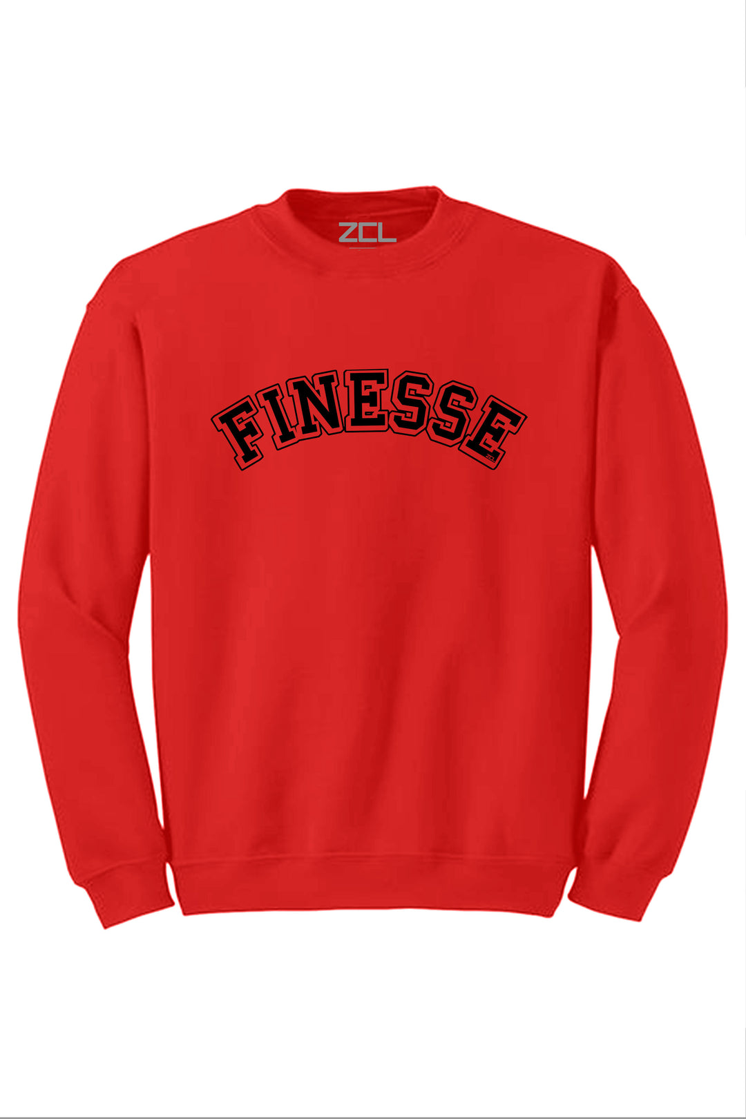Finesse Crewneck Sweatshirt (Black Logo) - Zamage