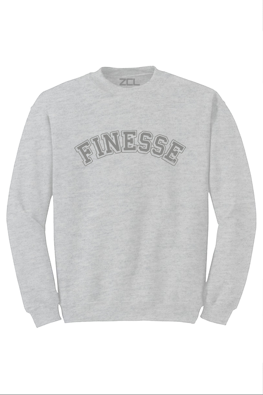 Finesse Crewneck Sweatshirt (Grey Logo) - Zamage