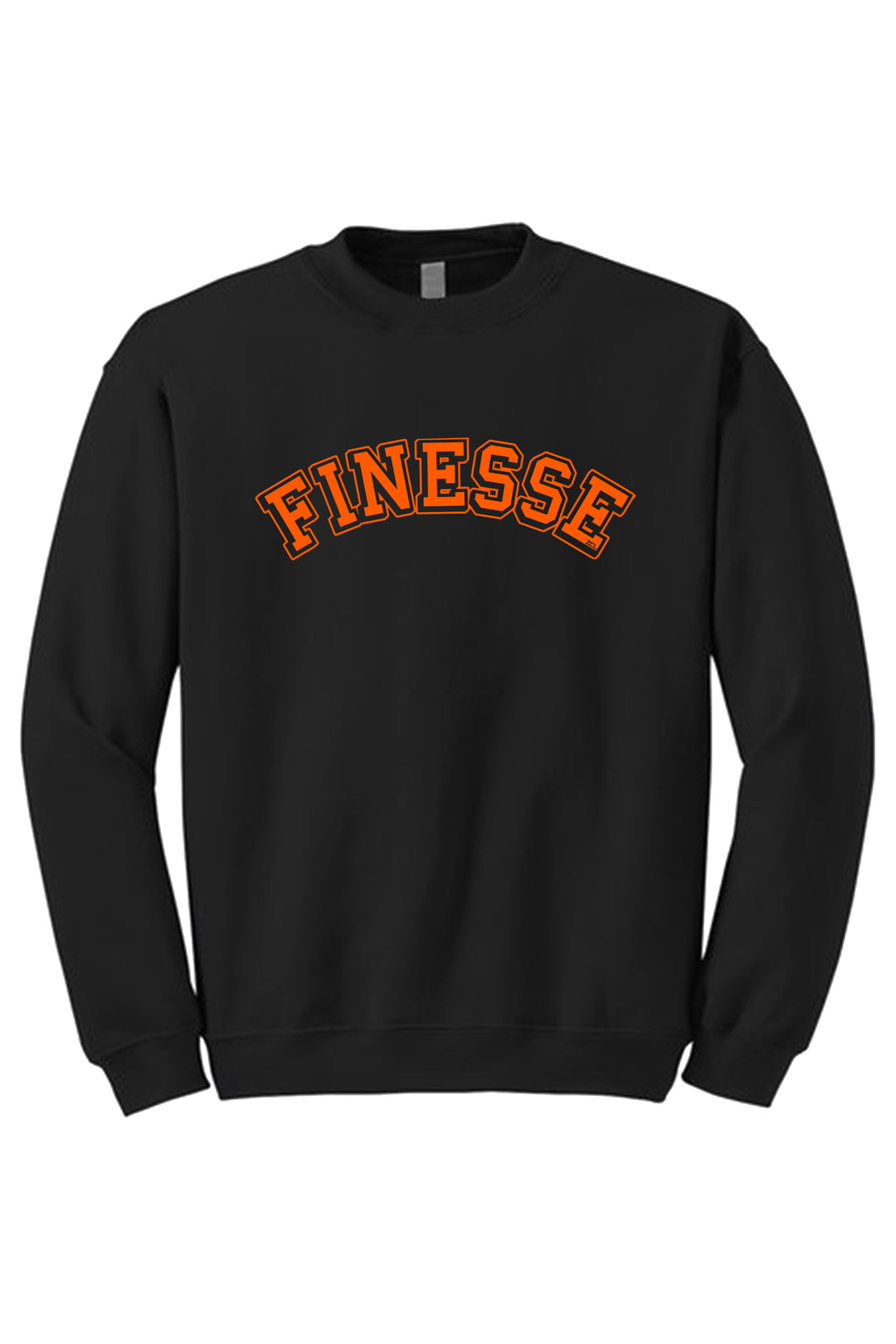 Finesse Crewneck Sweatshirt (Orange Logo) - Zamage