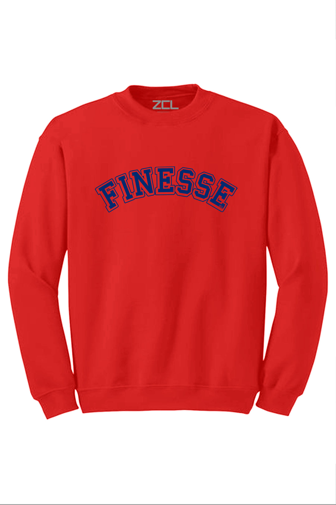 Finesse Crewneck Sweatshirt (Royal Blue Logo) - Zamage