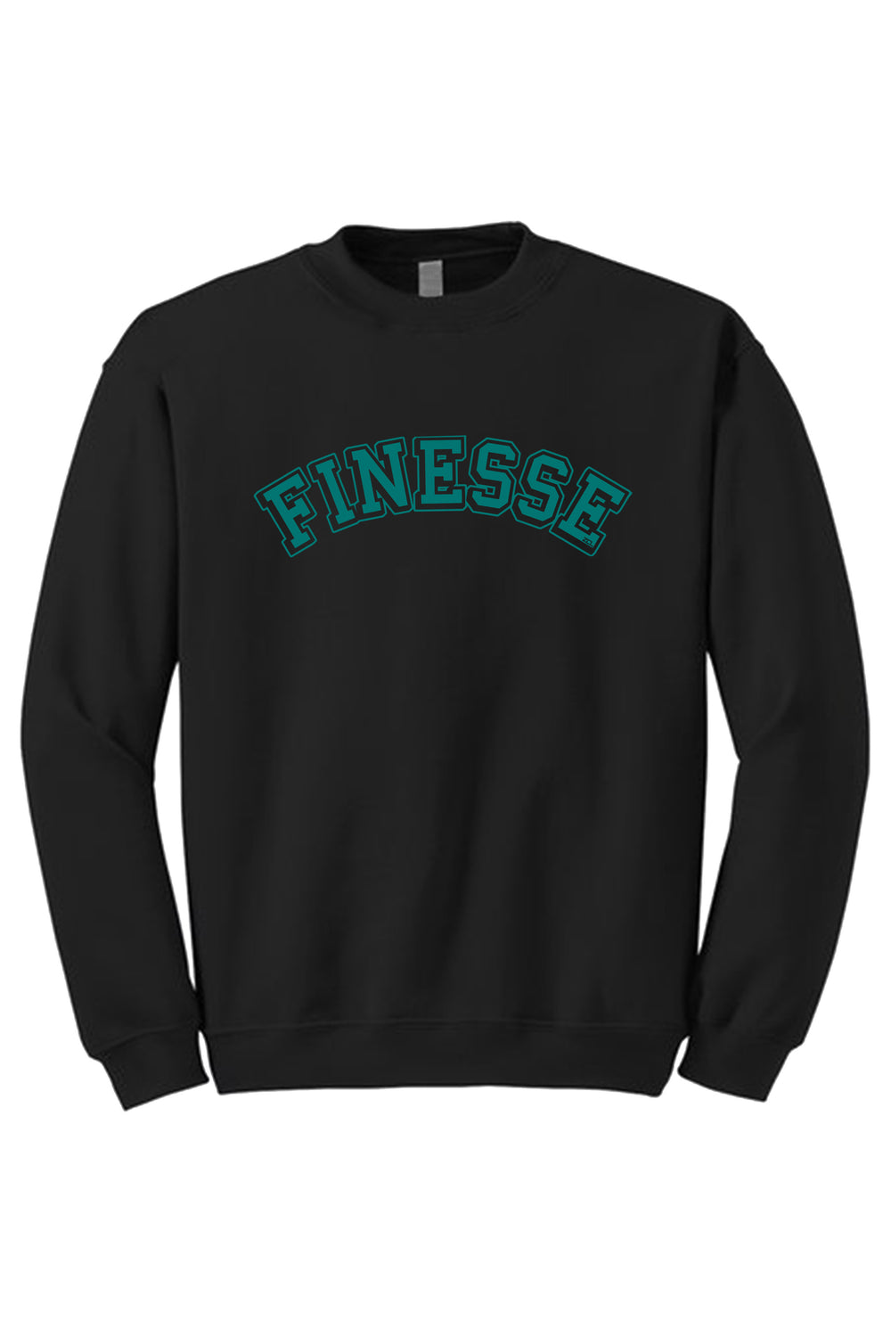 Finesse Crewneck Sweatshirt (Teal Logo) - Zamage