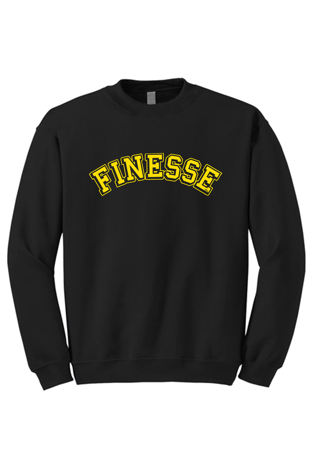 Finesse Crewneck Sweatshirt (Yellow Logo) - Zamage