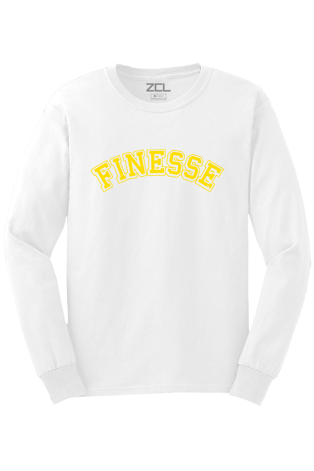 Finesse Long Sleeve Tee (Yellow Logo) - Zamage