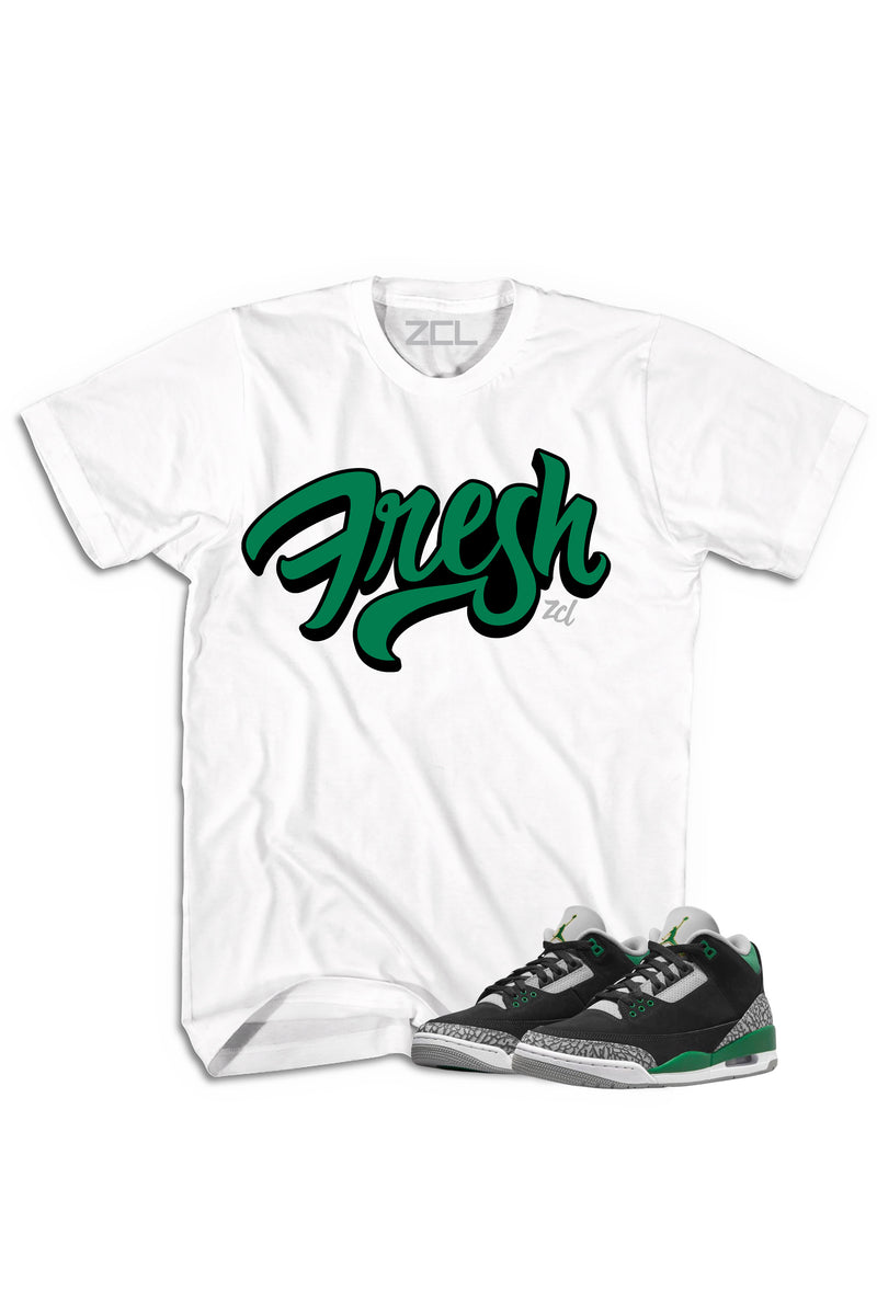 Air Jordan 3 "Fresh" Tee Pine Green - Zamage