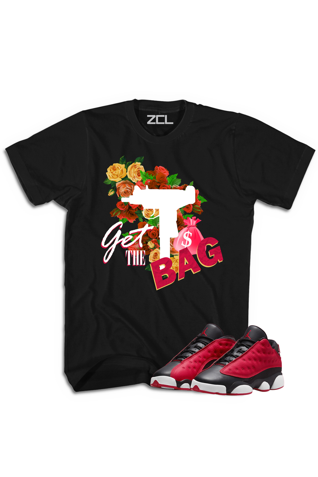 Air Jordan 13 Low "Get The Bag" Tee Very Berry - Zamage