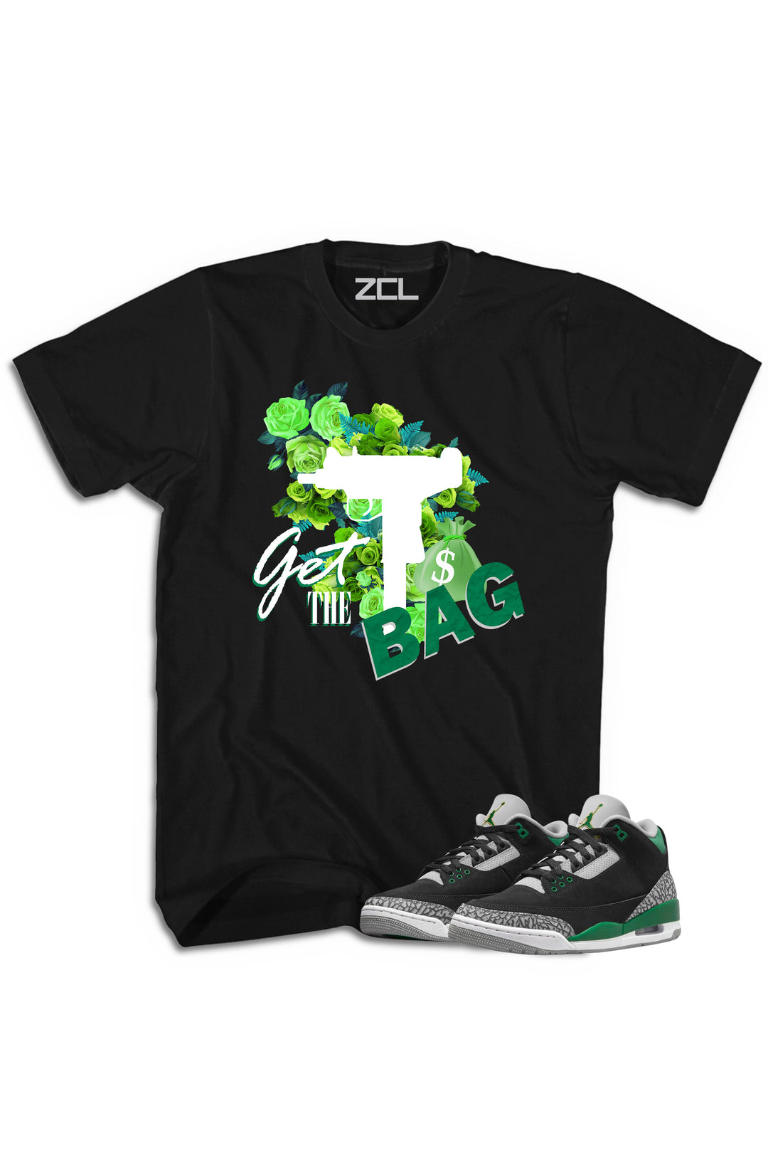 Air Jordan 3 "Get The Bag" Tee Pine Green - Zamage