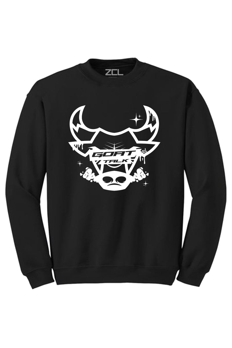 Goat Talk Crewneck Sweatshirt (White Logo) - Zamage